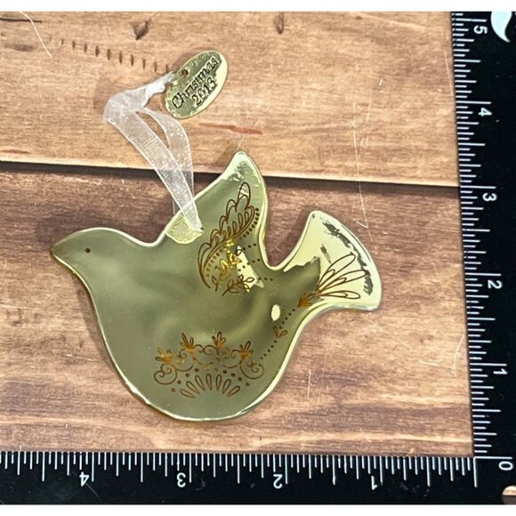 2013 HALLMARK KEEPSAKE QXG1432 A WISH FOR PEACE GLASS DOVE BY TERRI STEIGER - Picture 5 of 7